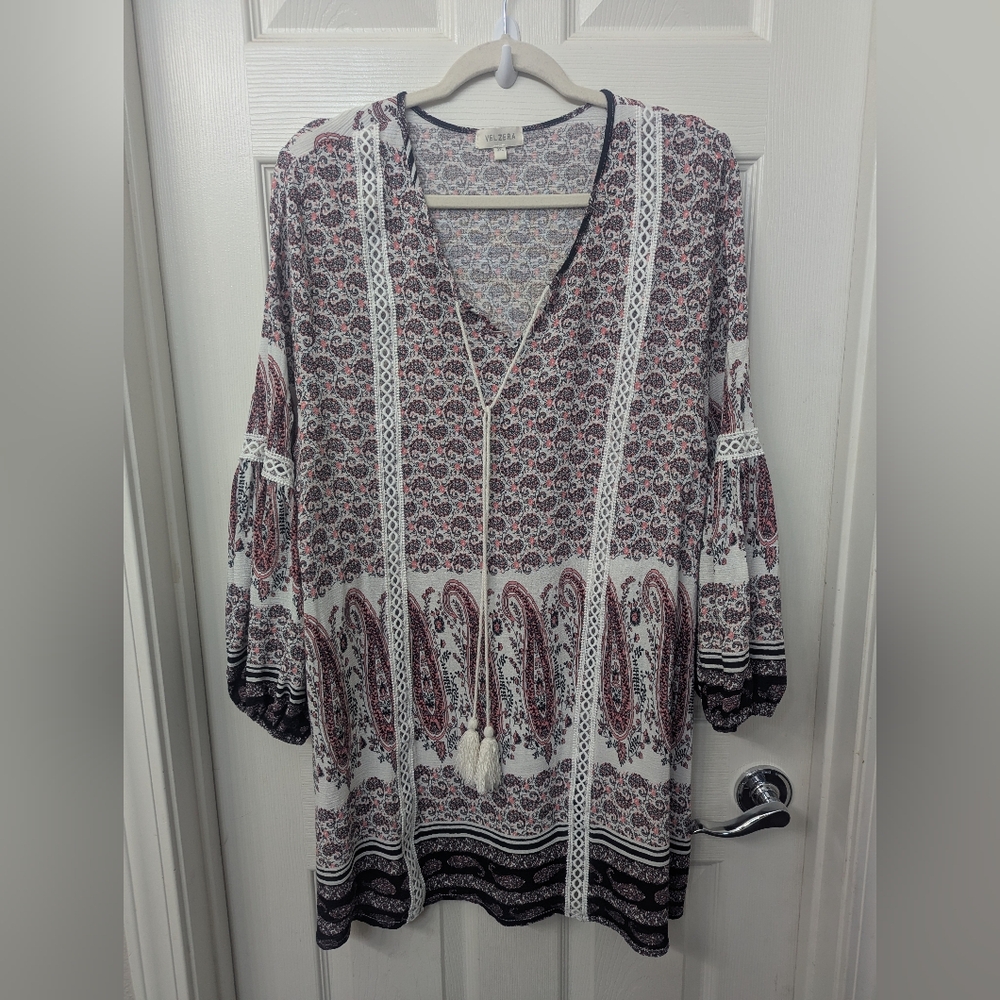 Bohemian Paisley Print 3X Top - Picture 2 of 7